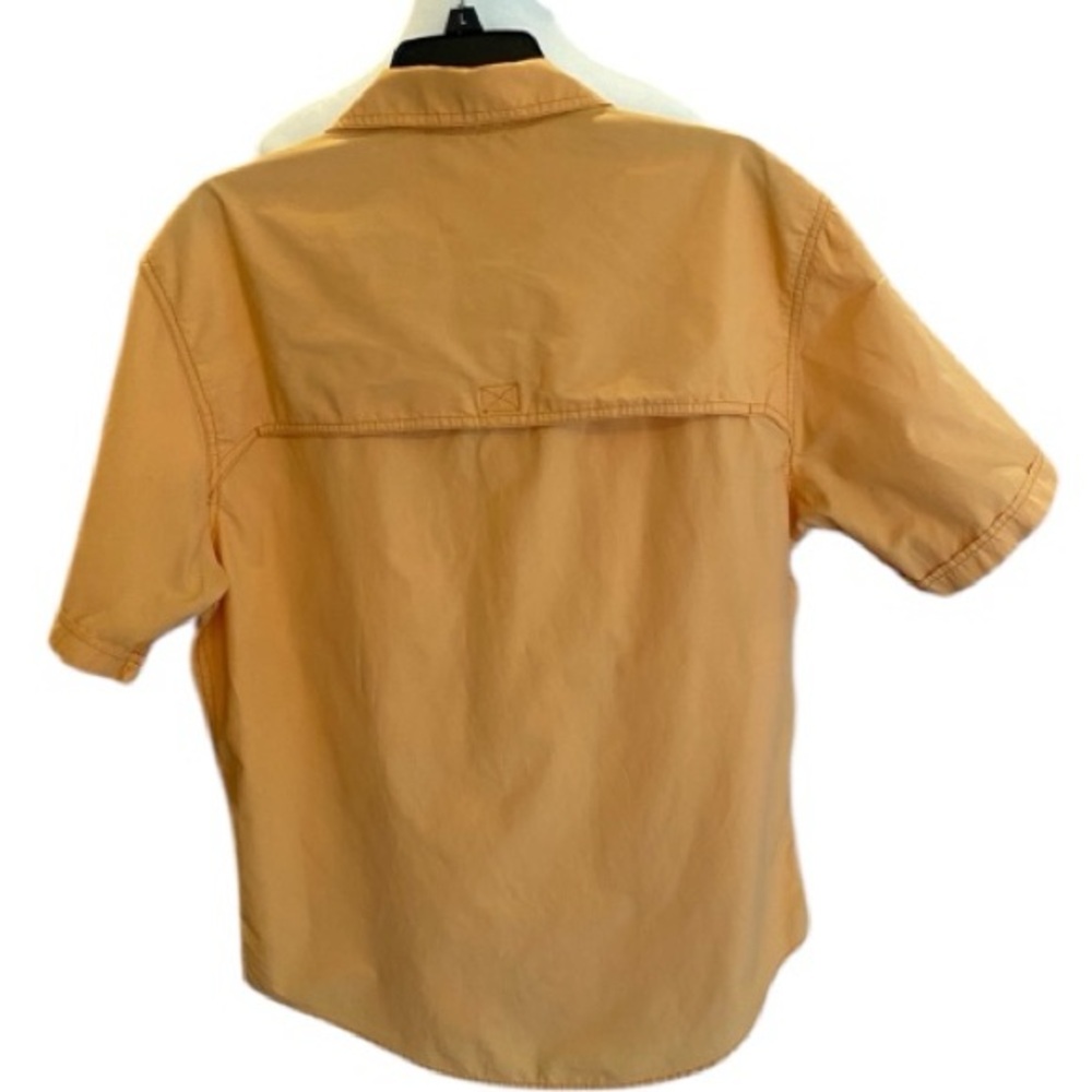 Coastal Grandpa Fishing Shirt L Vented Quick Dry Marigold Yellow Boating Resort - Picture 4 of 9